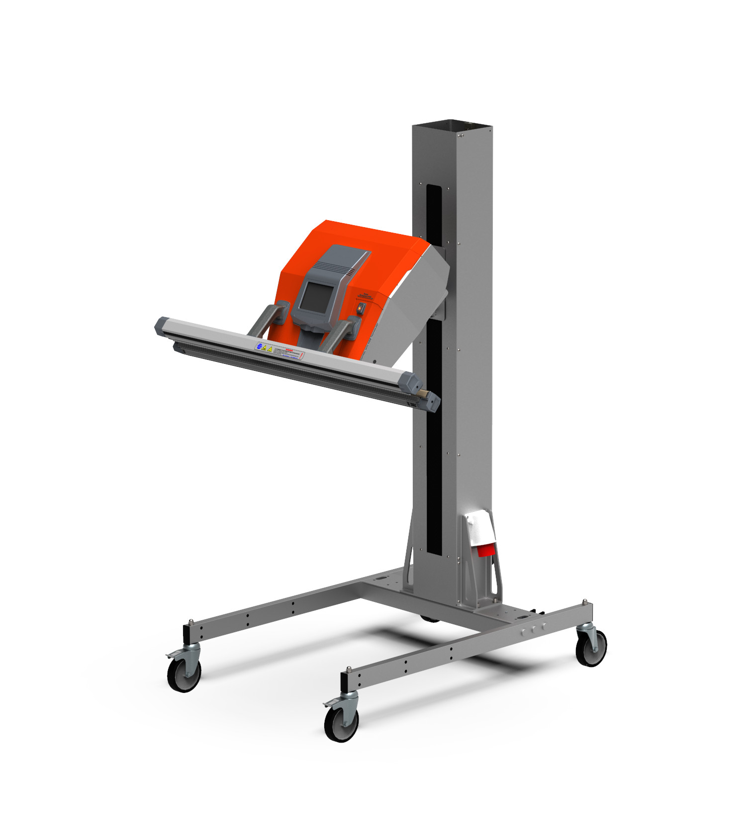 820 sealer • modular stand • low column • narrow stand base • manual height adjustment