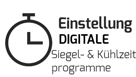 digitale einstellung der Siegel- und Kühlzeit