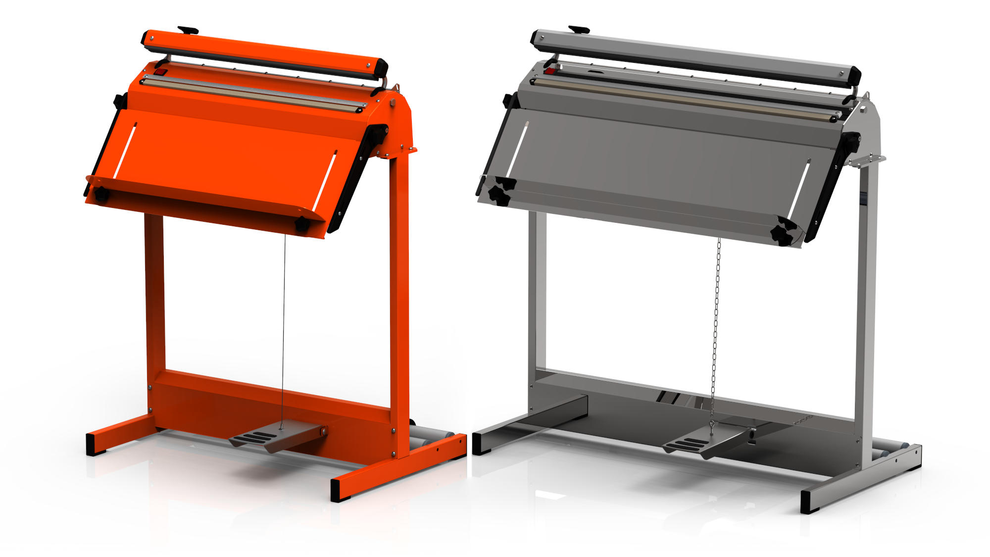 S-Variante orange impulse sealer and SI-Variante inox impulse sealer